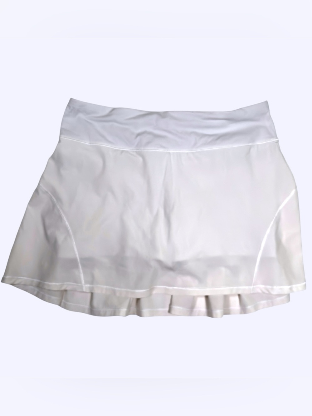 Lululemon Play Off The Pleats Mid Rise Tennis Pickleball White Skort Skirt Sz 6T